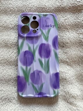 15 Pro Max  Lavender & Green Floral Phone Case